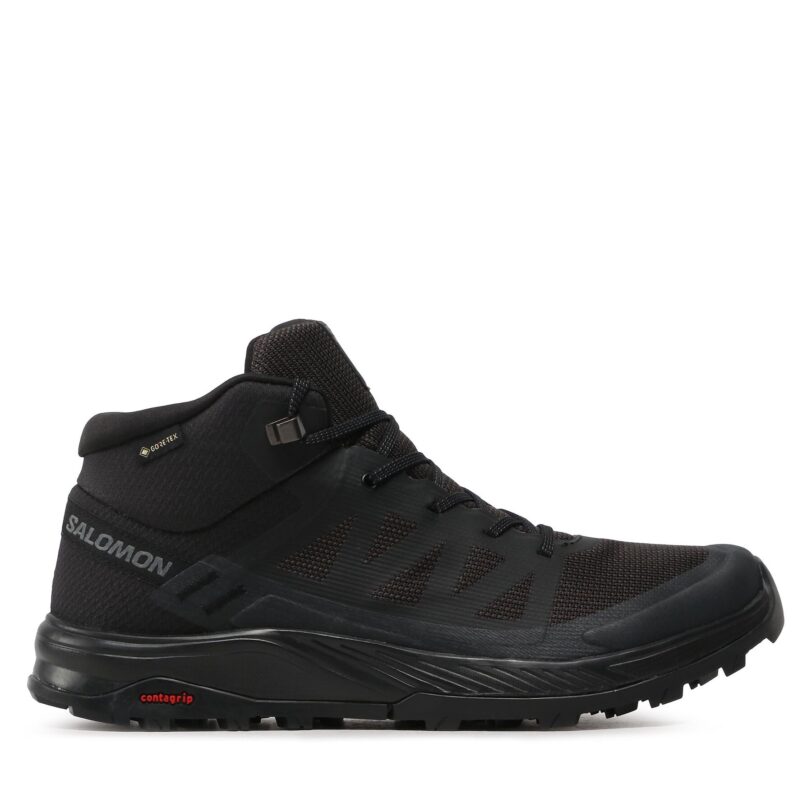 Туристически Salomon Outrise Mid Gtx L47143500 Черен цвят на ниска цена