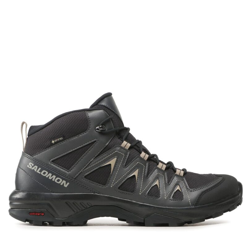 Туристически Salomon X Braze Mid GORE-TEX L47174800 Черен цвят на ниска цена