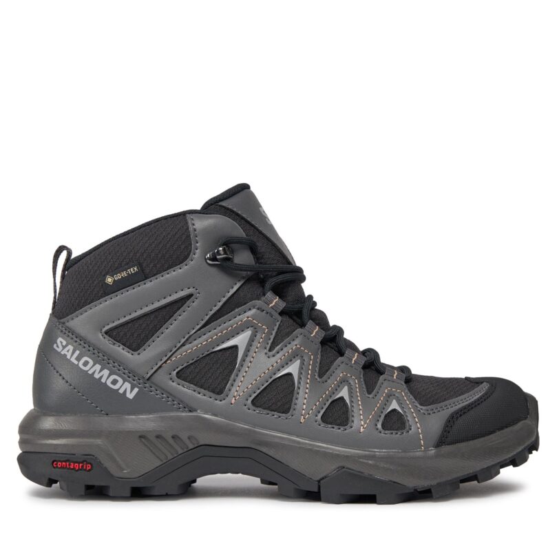Туристически Salomon X Braze Mid GORE-TEX L47181200 Черен цвят на ниска цена