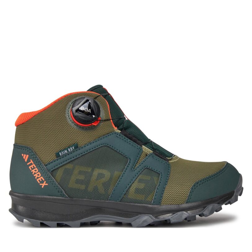 Туристически adidas Terrex Boa Mid Rain.Rdy IF7509 Зелен цвят на ниска цена