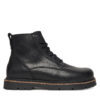 Туристически oбувки Birkenstock Highwood Lace Mid 1030756 Черен цвят на ниска цена