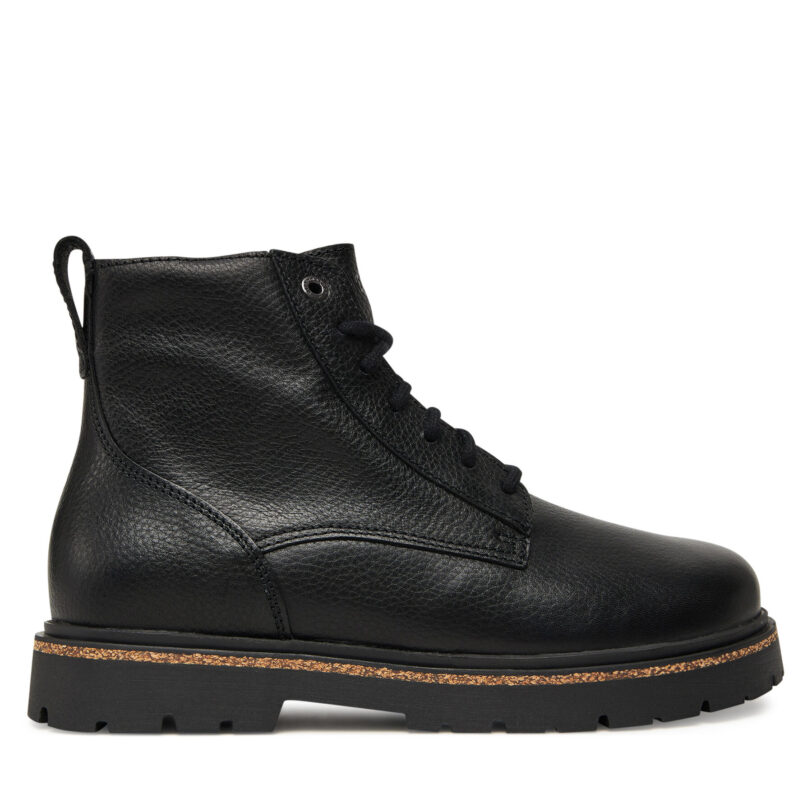 Туристически oбувки Birkenstock Highwood Lace Mid 1030783 Черен цвят на ниска цена