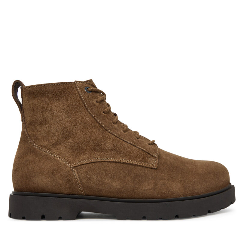 Туристически oбувки Birkenstock Highwood Lace Mid M 1030965 Кафяв цвят на ниска цена
