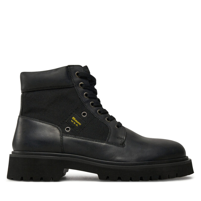Туристически oбувки Blauer F4BUXTON03/LEA Черен цвят на ниска цена