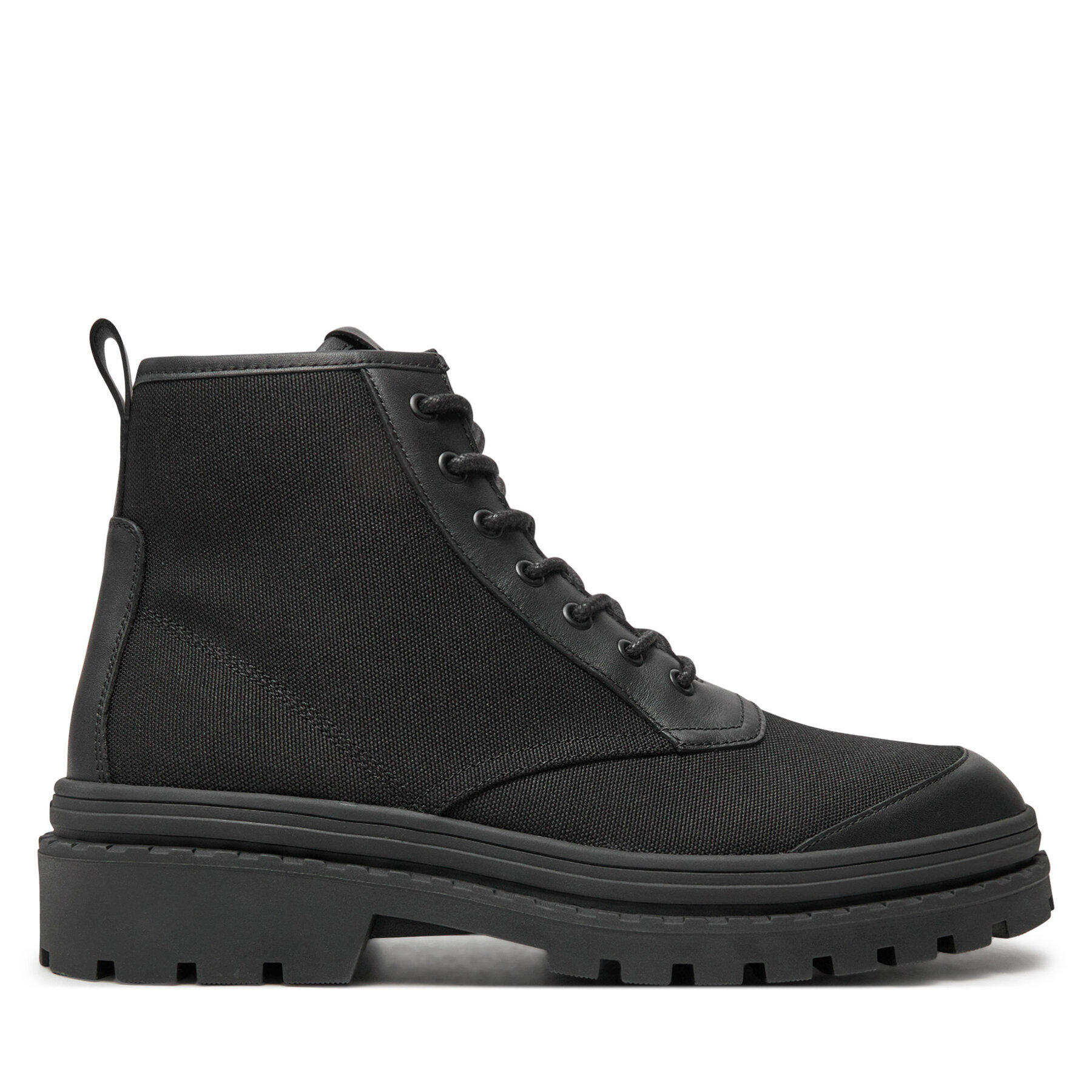 Туристически oбувки Boss Nebular Halb Tecvlt 50523466 Черен цвят на ниска цена