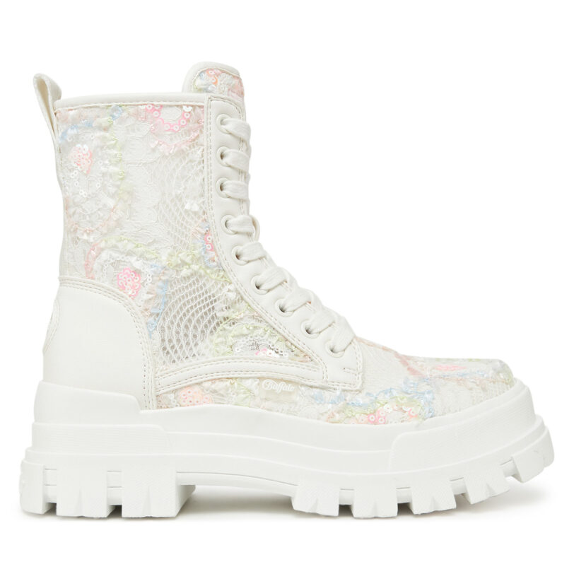 Туристически oбувки Buffalo Aspha Rld Bloom 1622576 Бял цвят на ниска цена