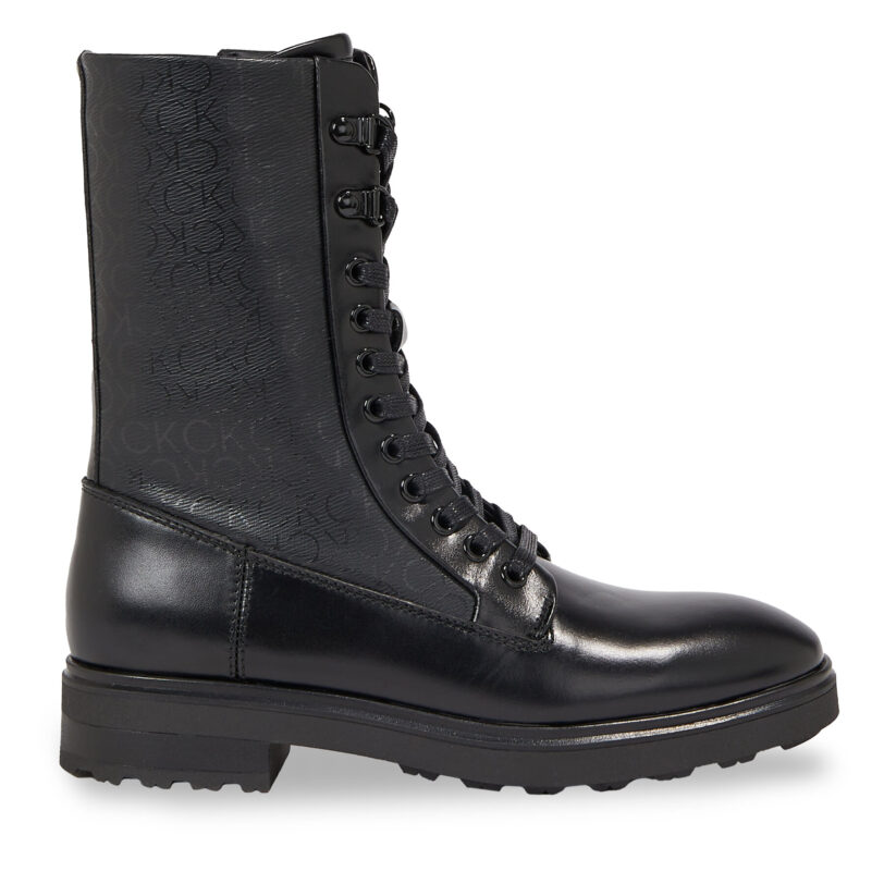 Туристически oбувки Calvin Klein Cleat Combat Boot - Epi Mono Mix HW0HW01713 Черен цвят на ниска цена
