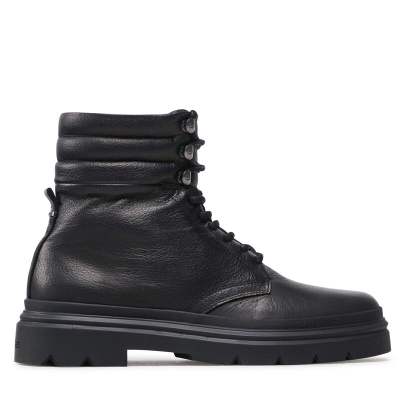 Туристически oбувки Calvin Klein Combat Boot Pb Lh HM0HM00667 Черен цвят на ниска цена