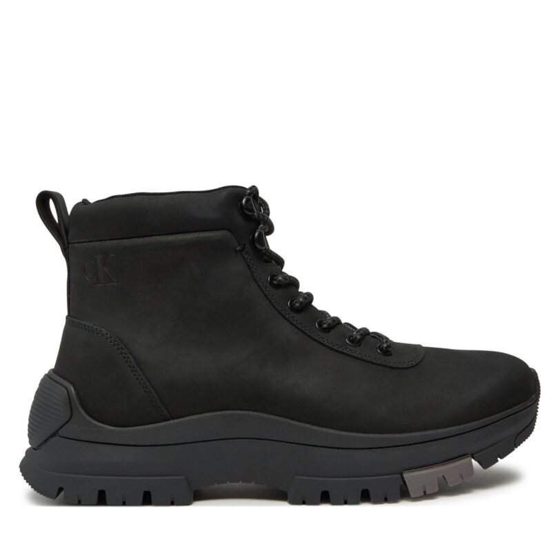 Туристически oбувки Calvin Klein Jeans Hybrid Wp Boot Laceup Rebellious YM0YM01077 Черен цвят на ниска цена