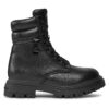 Туристически oбувки Calvin Klein Jeans Lace-Up Bootie V3A5-80687-1355 M Черен цвят на ниска цена