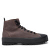 Туристически oбувки Calvin Klein Jeans Lugged Hybrid High Laceup Auth YM0YM01092 Кафяв цвят на ниска цена
