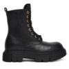 Туристически oбувки Elisabetta Franchi Lace-Up Bootie F4A5-E0411-1251 D Черен цвят на ниска цена