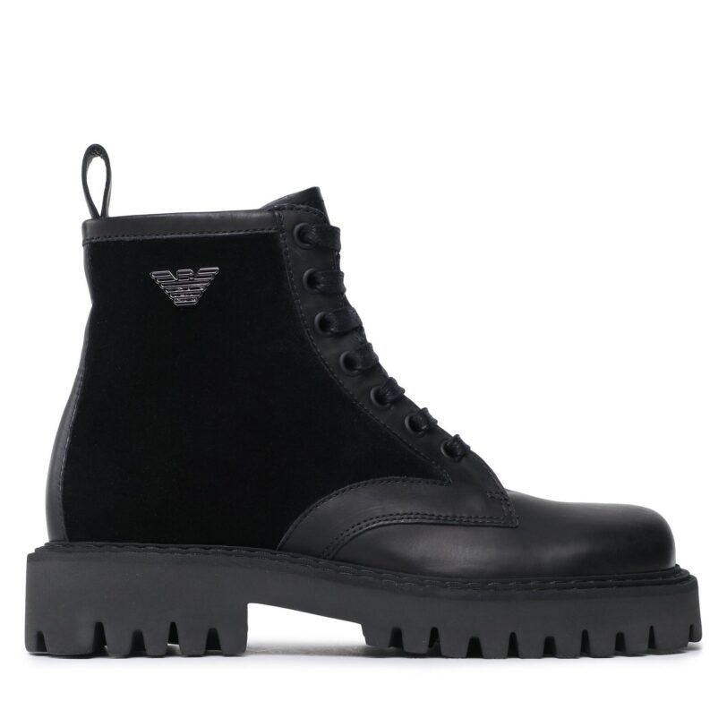 Туристически oбувки Emporio Armani X4M383 XN630 K001 Черен цвят на ниска цена