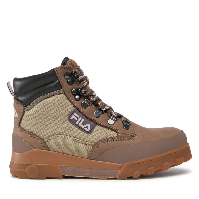 Туристически oбувки Fila Grunge Ii Cvs Mid Wmn FFW0365.73075 Бежов цвят на ниска цена