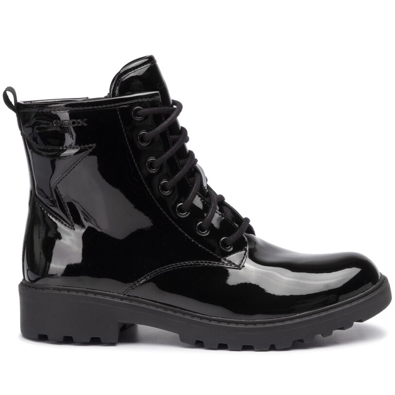 Туристически oбувки Geox J Casey G. G J9420G 000HH C9999 D Черен цвят на ниска цена