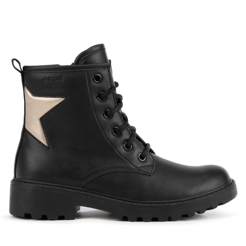 Туристически oбувки Geox J Casey Girl J9420G 054AJ C0531 S Черен цвят на ниска цена
