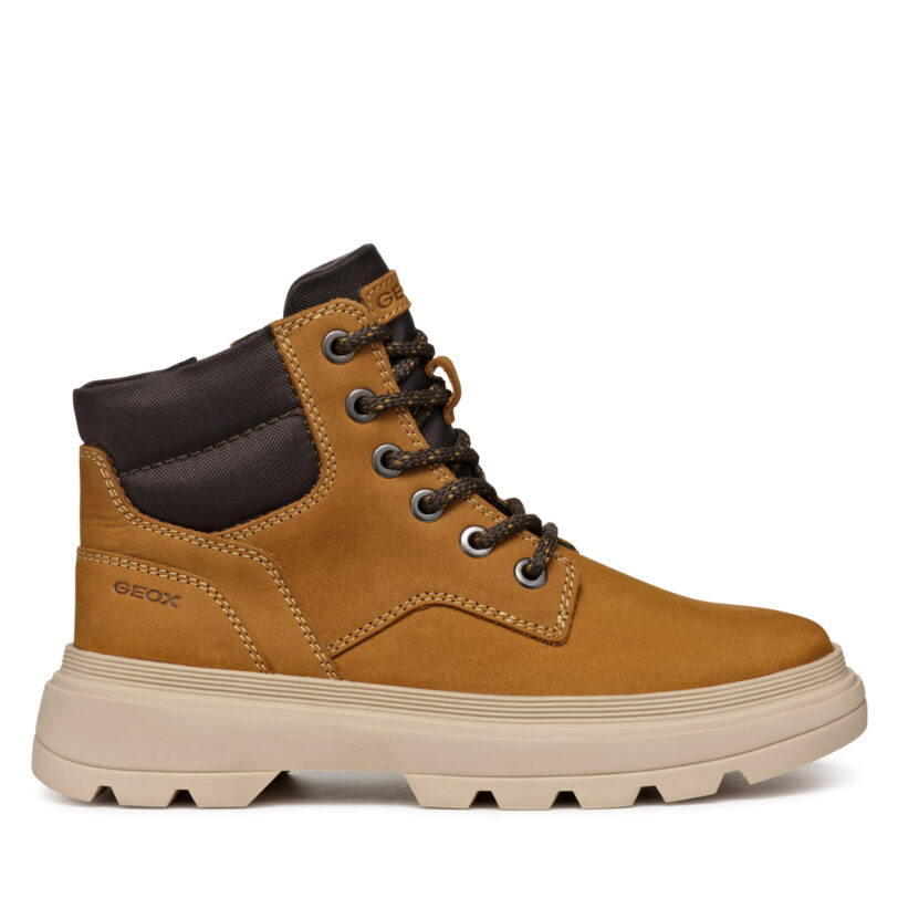 Туристически oбувки Geox J Kiddartah Boy J46M9A 032FU C2286 S Кафяв цвят на ниска цена