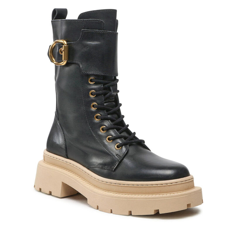 Туристически oбувки Gino Rossi 222FW105 Черен цвят на ниска цена