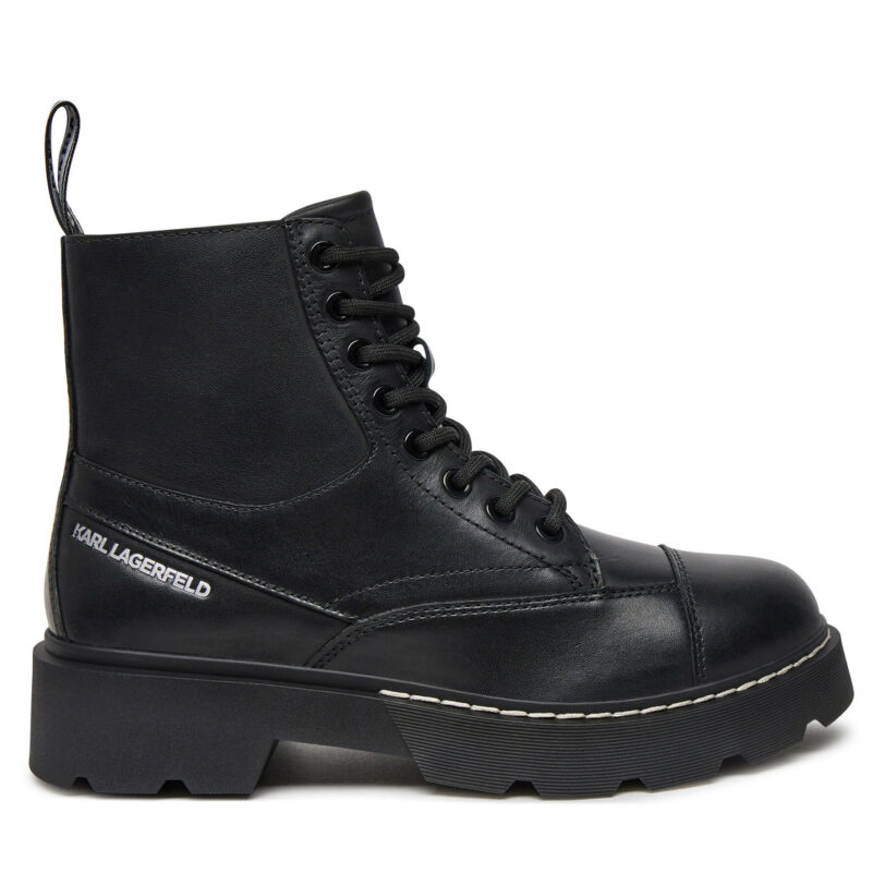 Туристически oбувки KARL LAGERFELD KL40450 Черен цвят на ниска цена