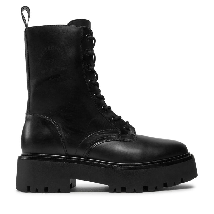 Туристически oбувки KARL LAGERFELD KL43455 Черен цвят на ниска цена