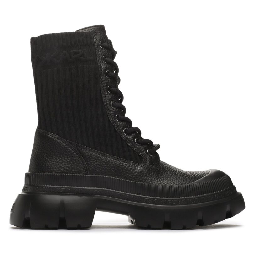 Туристически oбувки KARL LAGERFELD KL43573 Черен цвят на ниска цена