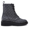 Туристически oбувки MICHAEL Michael Kors Haskell Bootie 40F2HSFE5B Черен цвят на ниска цена