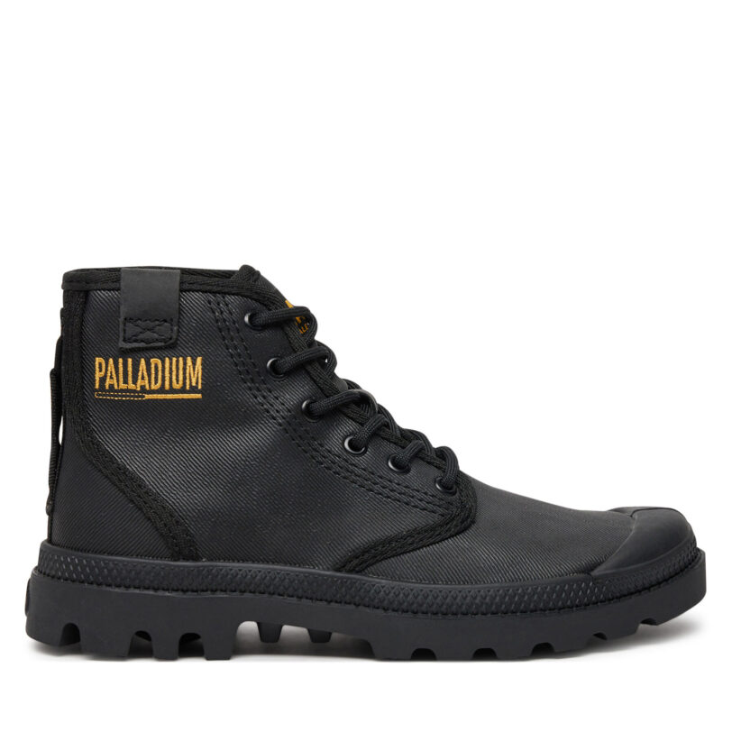 Туристически oбувки Palladium PAMPA HI COATED 74375-008-M Черен цвят на ниска цена