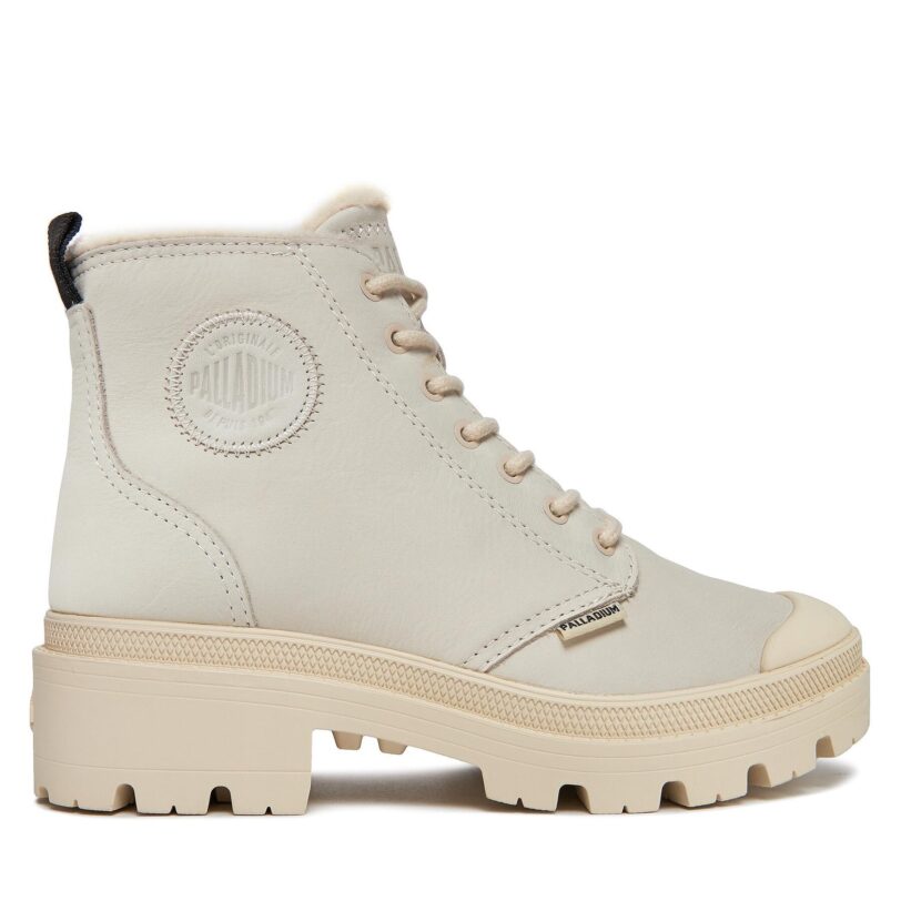 Туристически oбувки Palladium Pallabase Nbk Zip Wl 98867-197-M Бял цвят на ниска цена