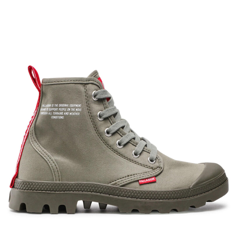 Туристически oбувки Palladium Pampa Hi Dare 76258-325-M Зелен цвят на ниска цена