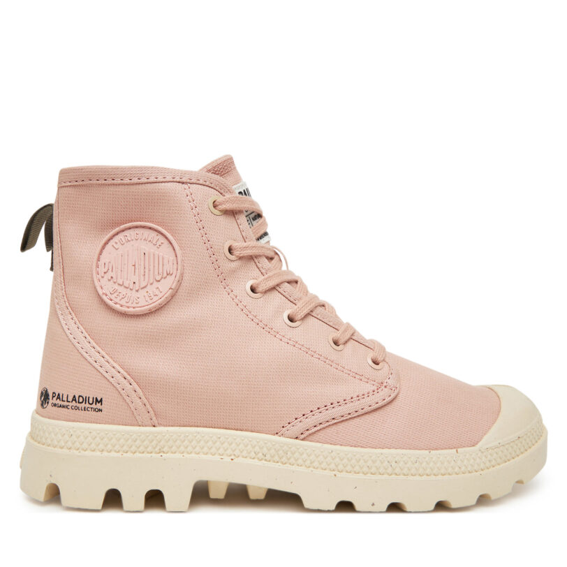 Туристически oбувки Palladium Pampa Hi Zip Organic 79101-605-M Розов цвят на ниска цена