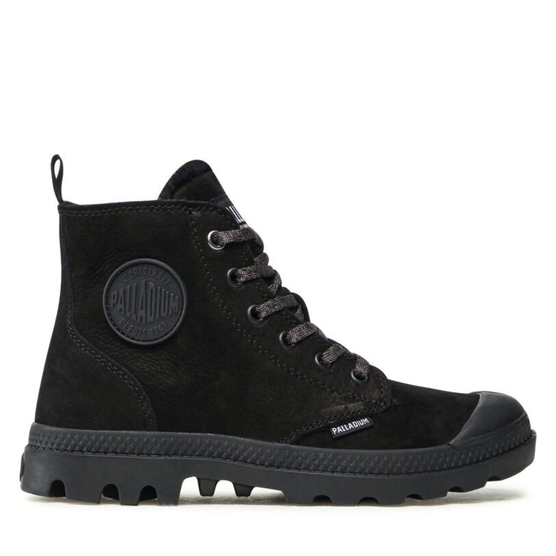 Туристически oбувки Palladium Pampa Hi Zip Wl 95982-010-M Черен цвят на ниска цена