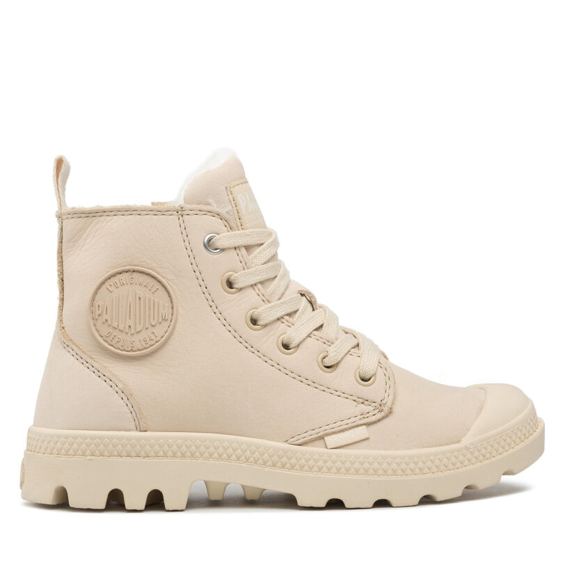 Туристически oбувки Palladium Pampa Hi Zip Wl 95982-217-M Бежов цвят на ниска цена