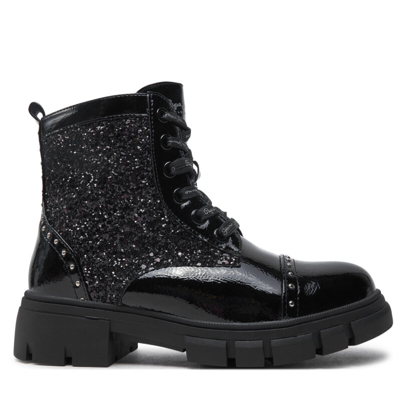 Туристически oбувки Pepe Jeans Lilli Studs G PGS50202 Черен цвят на ниска цена