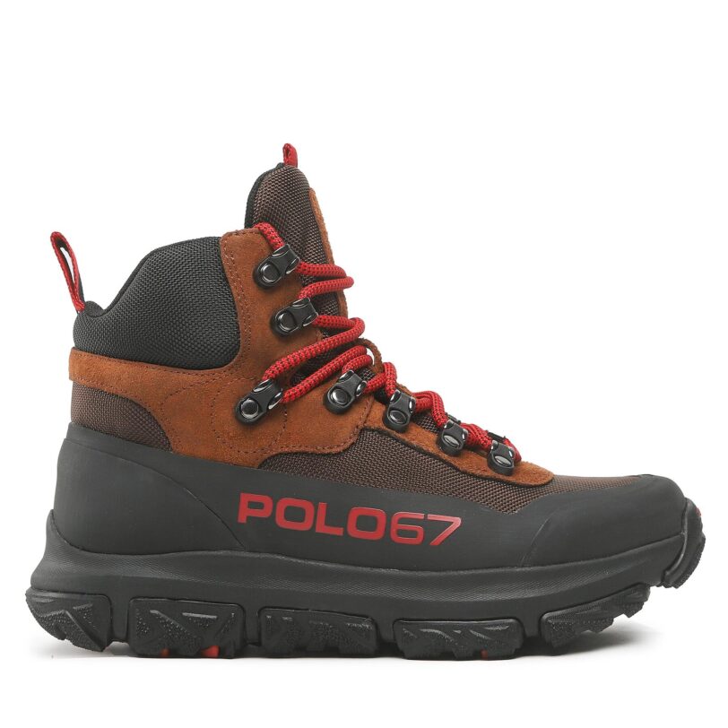 Туристически oбувки Polo Ralph Lauren Advtr 300Mid 809877994002 Черен цвят на ниска цена
