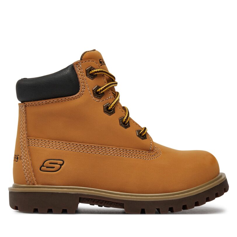 Туристически oбувки Skechers Mitigate 93163L/WTN Кафяв цвят на ниска цена