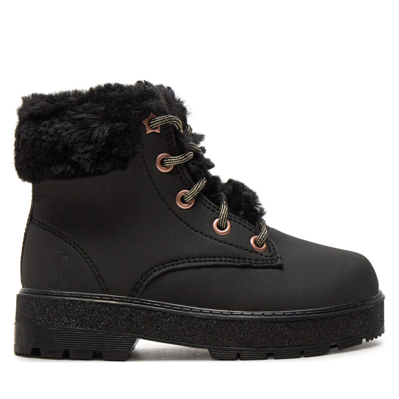 Туристически oбувки Skechers Street Glitz 310952L Черен цвят на ниска цена