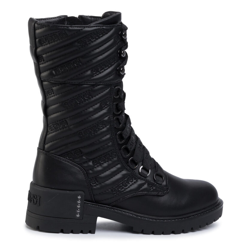 Туристически oбувки SuperTrash Bibi Xhigh Qlt W 1941 006907 Черен цвят на ниска цена