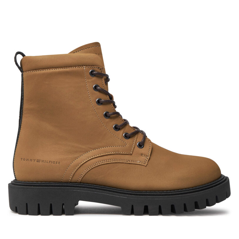 Туристически oбувки Tommy Hilfiger Casual Hilfiger Chunk Z Nbk Boot FM0FM05149 Кафяв цвят на ниска цена