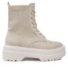 Туристически oбувки Tommy Hilfiger Feminine Essential Canvas FW0FW07357 Бежов цвят на ниска цена