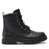 Туристически oбувки Tommy Hilfiger Lace-Up Bootie T1A5-33561-1351 S Черен цвят на ниска цена