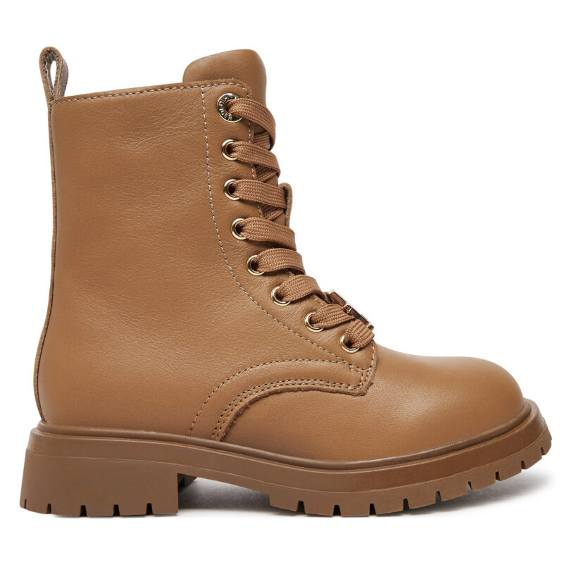 Туристически oбувки Tommy Hilfiger Lace-Up Bootie T3A5-33568-0092 M Кафяв цвят на ниска цена