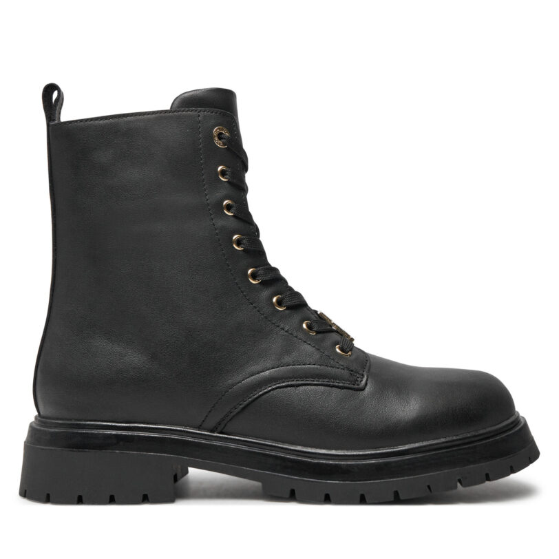 Туристически oбувки Tommy Hilfiger Lace Up Bootie T3A5-33568-0092 S Черен цвят на ниска цена