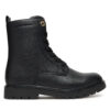 Туристически oбувки Tommy Hilfiger Lace-Up Bootie T3A5-34012-1355 D Черен цвят на ниска цена
