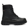 Туристически oбувки Tommy Hilfiger Lace-Up Bootie T3A5-34046-1695 D Черен цвят на ниска цена
