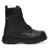 Туристически oбувки Tommy Hilfiger Lace-Up Bootie T3A5-34046-1695 S Черен цвят на ниска цена