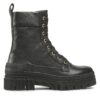 Туристически oбувки Tommy Hilfiger Lace Up Zip Boot Monogram FW0FW06849 Черен цвят на ниска цена