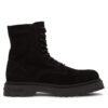 Туристически oбувки Tommy Jeans Tjm Casual Boot Suede EM0EM01336 Черен цвят на ниска цена