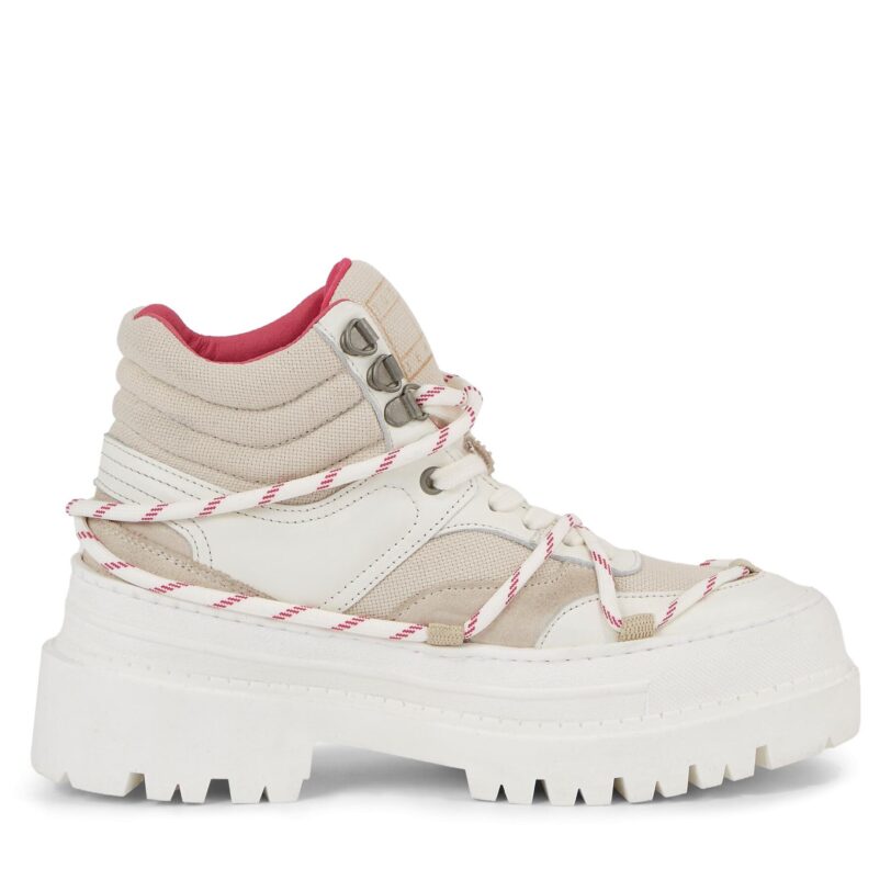 Туристически oбувки Tommy Jeans Tjw Hybrid Boot EN0EN02338 Бял цвят на ниска цена