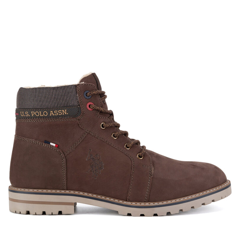 Туристически oбувки U.S. Polo Assn. POLY001M/DLT1 Кафяв цвят на ниска цена