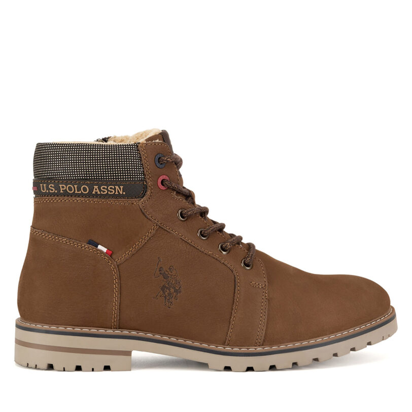 Туристически oбувки U.S. Polo Assn. POLY001M/DLT1 Кафяв цвят на ниска цена